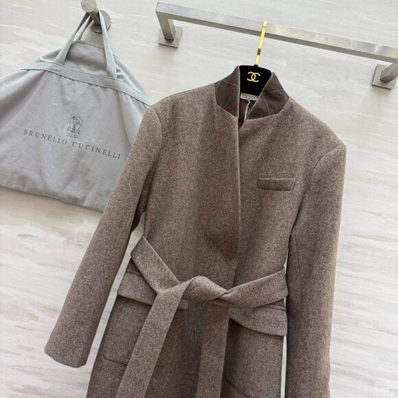 Brunello Cucinelli autumn and winter new wool blend coat - Picture 14 of 16